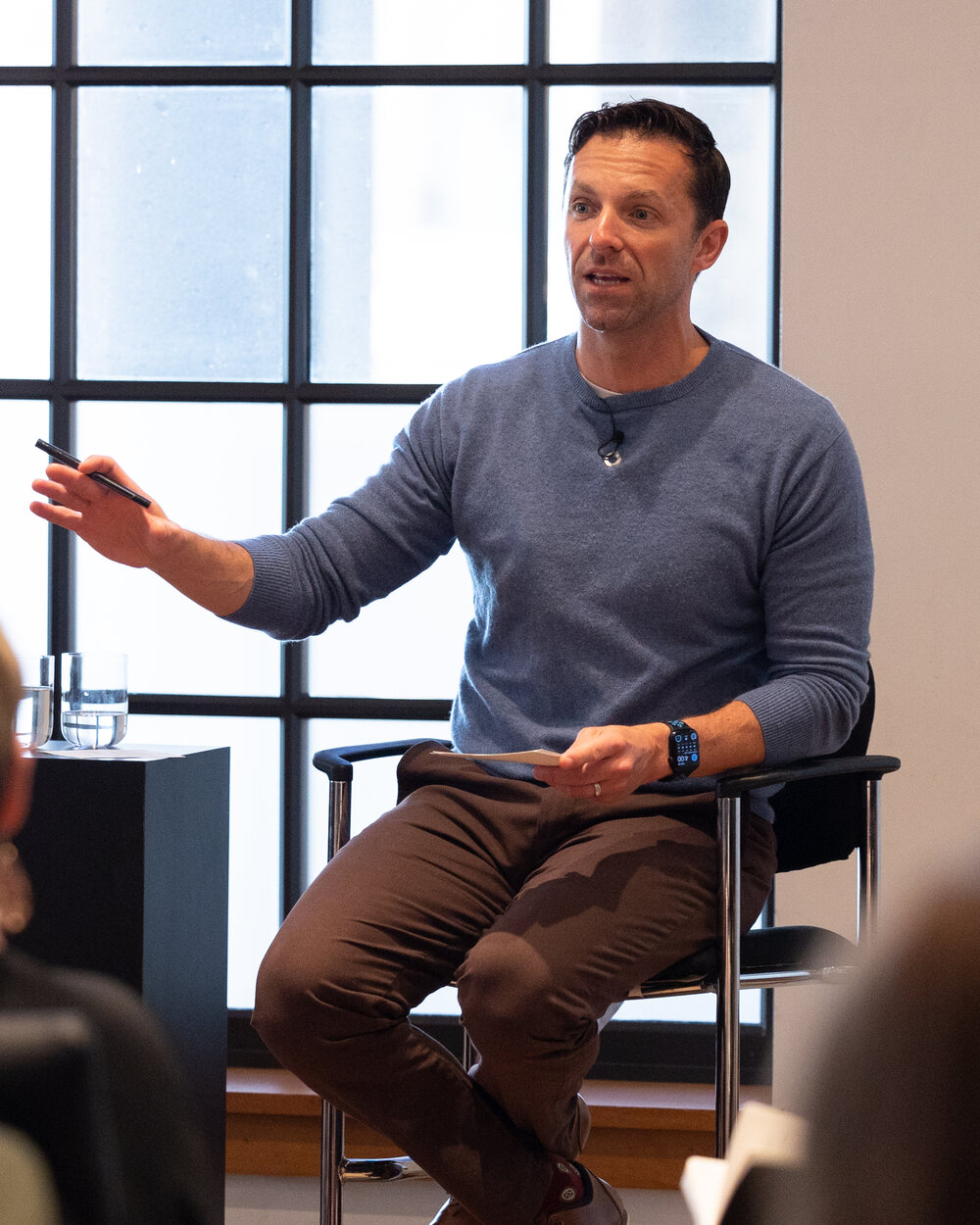 Mike Mudrey speaking during an executive session