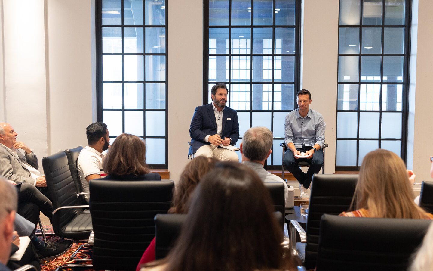 Mike Mudrey at an executive community gathering